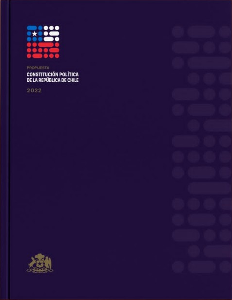 Portada de propuesta de Constitución de la República de Chile